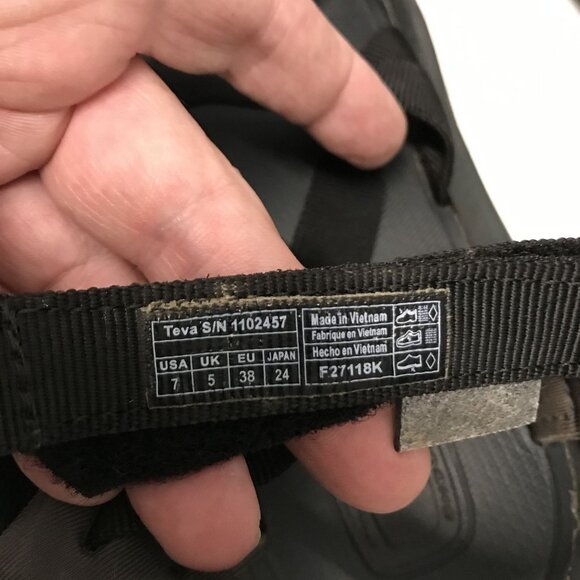 Teva Women's Terra Fi5 Sport Sandal Womens 7/38 Black Waterproof Sport Sandal - Picture 7 of 8